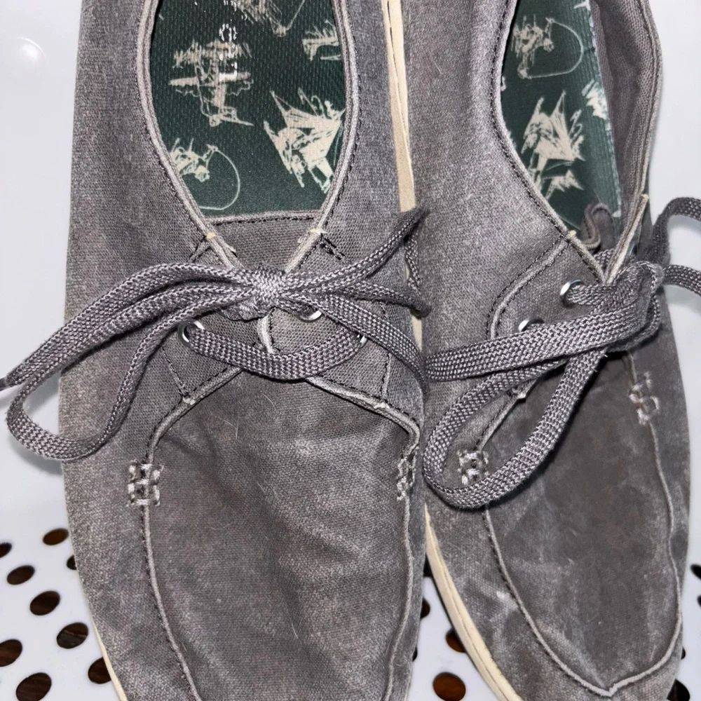 Lands End Casual Gray Men's Deck Shoes
